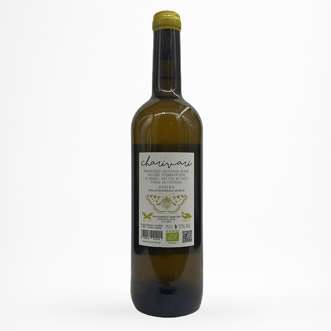 Château Carsin Le Fruit Enchanté Charivari – Bordeaux blanc (75 cl), vin frais et floral, contre étiquette