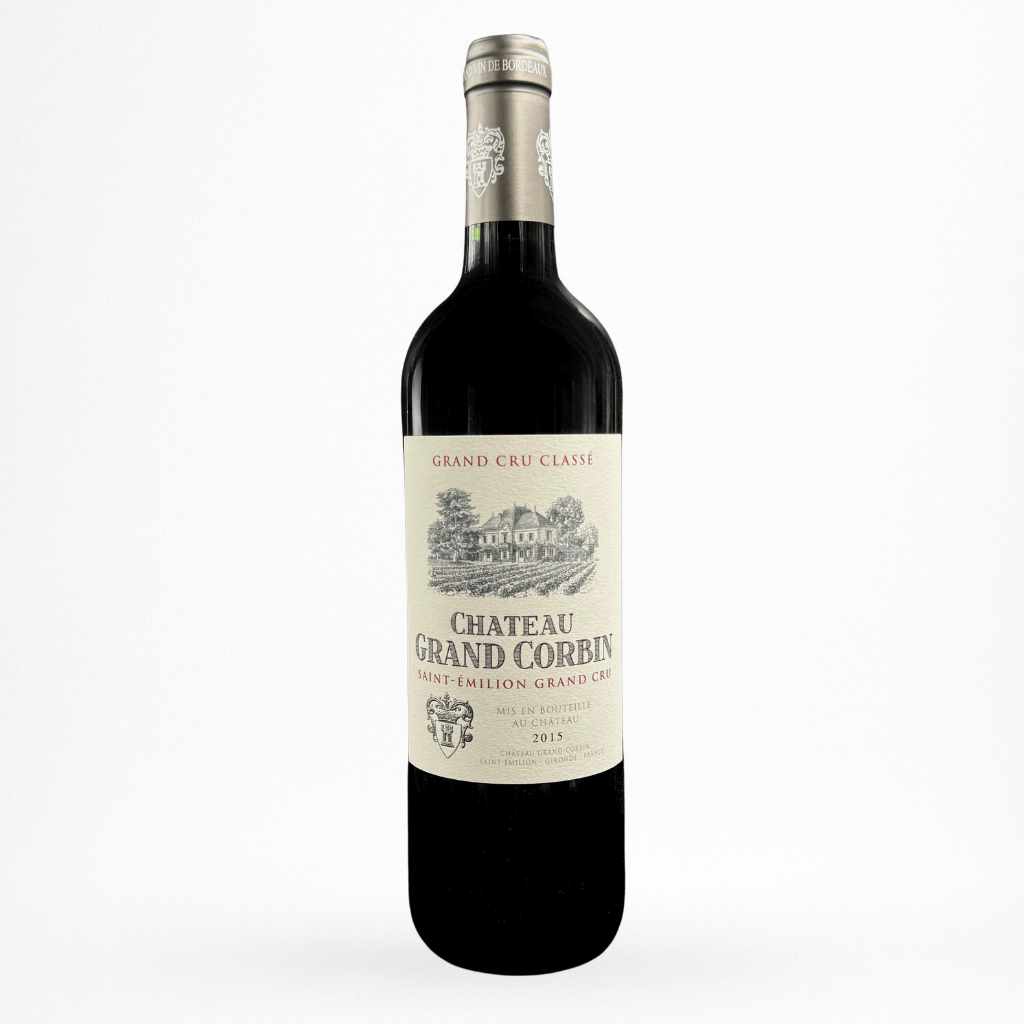 Bouteille de vin Château Grand Corbin 2015 AOC Saint-Émilion Grand Cru