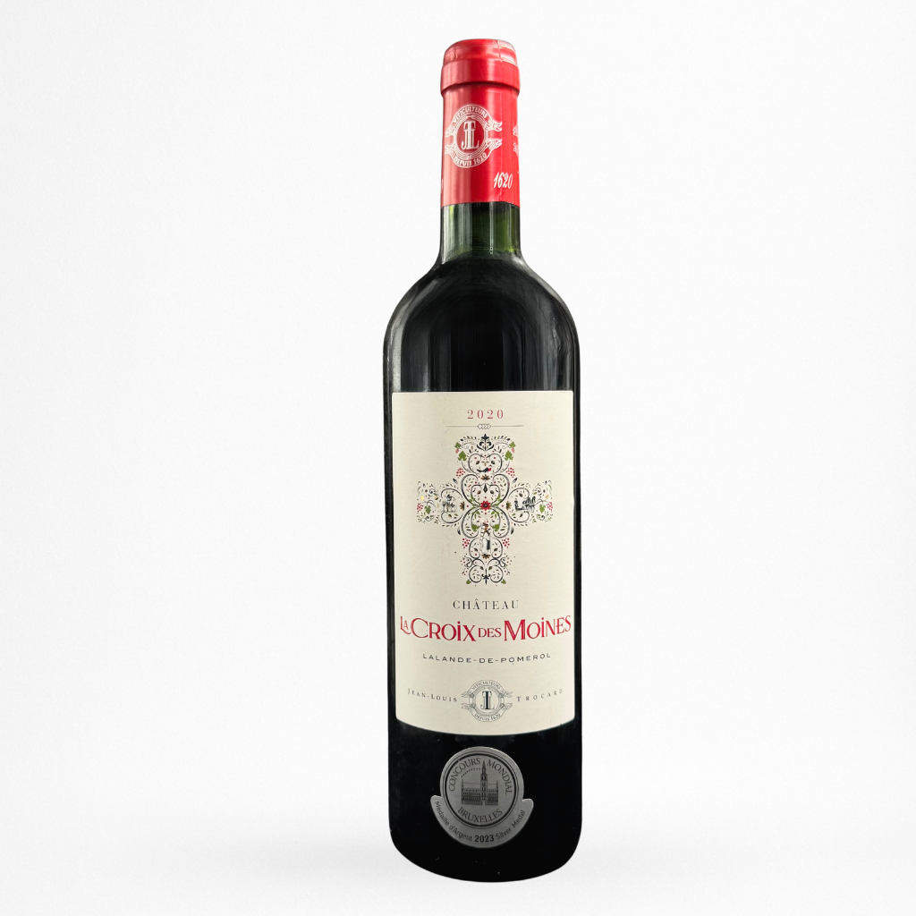 Bouteille de vin Château La Croix des Moines 2020 AOC Lalande-de-Pomerol
