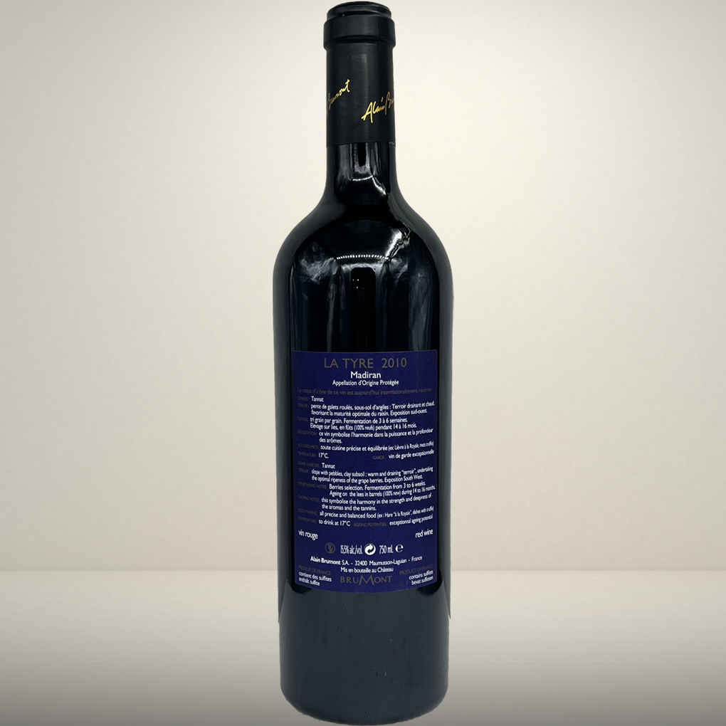 Château Montus - La Tyre - 2010 - Vin de Madiran