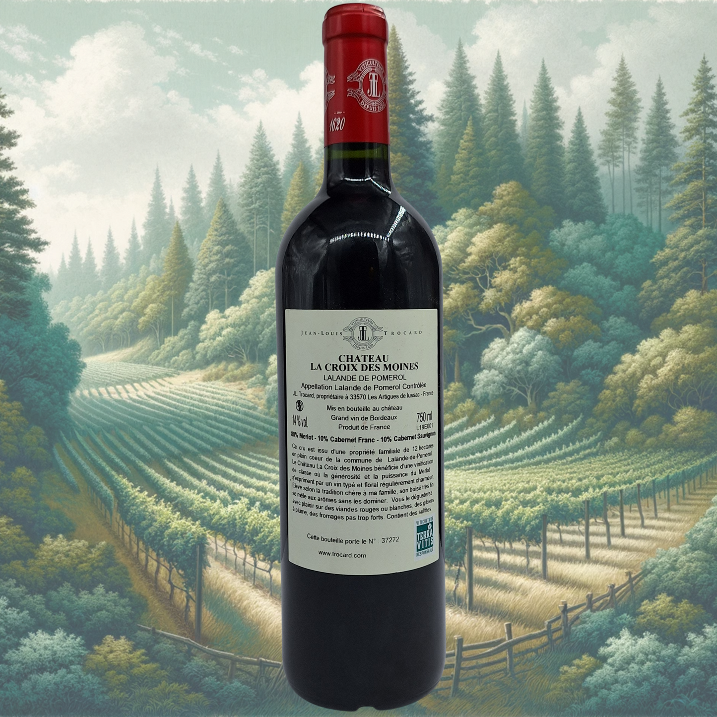 Château la Croix des Moines - 2020 - Vin de Lalande-de-Pomerol