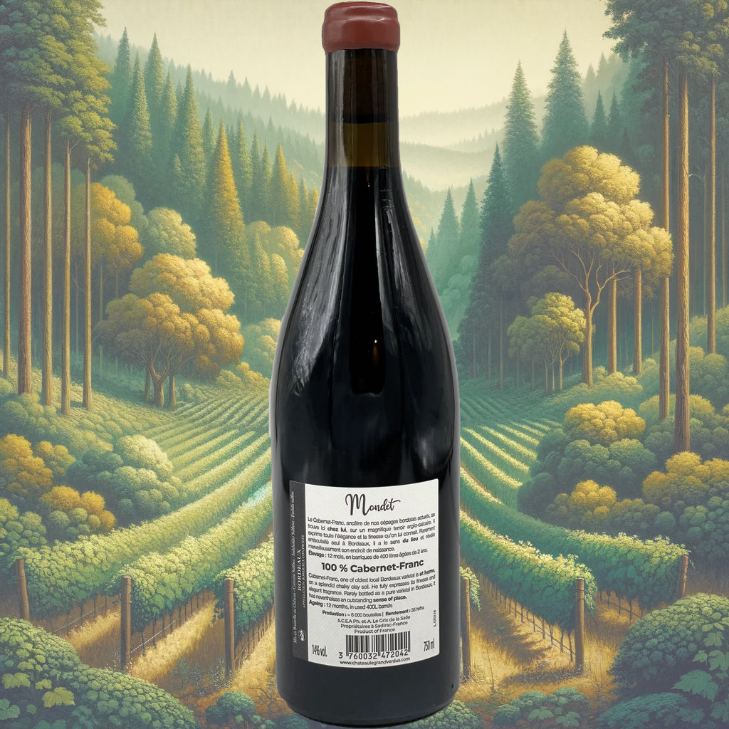 Château le Grand Verdus - Lieu-dit Mondet Cabernet-Franc - 2020 - Vin de Bordeaux Supérieur
