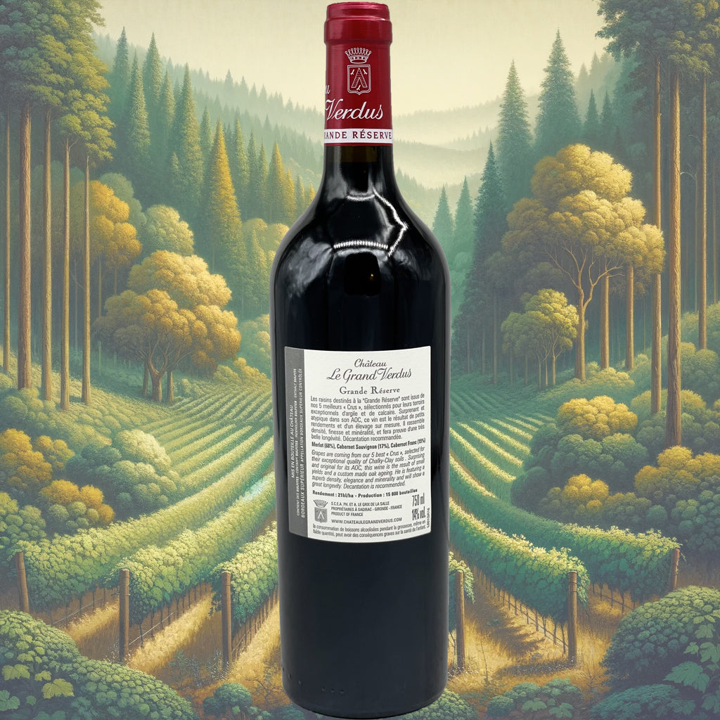Château le Grand Verdus - Grande Réserve - 2019 - Vin de Bordeaux Supérieur