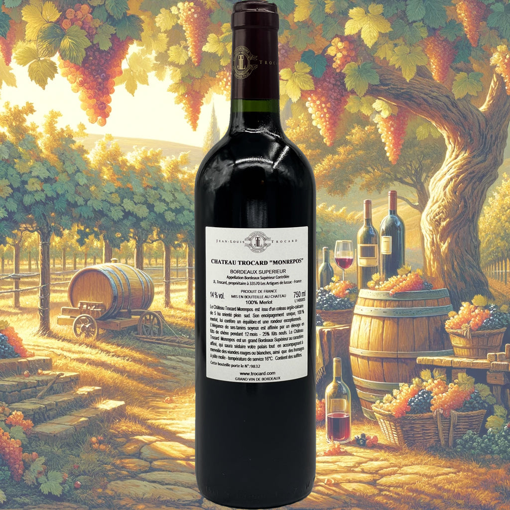 Château Trocard - Monrepos - 2014 - Vin de Bordeaux Supérieur