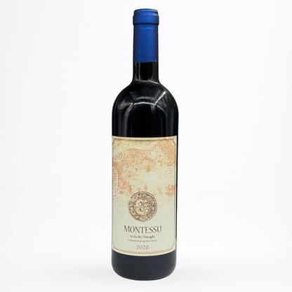 Bouteille Agripunica Montessu – Isola dei Nuraghi IGT (Sardaigne) – vin rouge, packshot sur fond blanc