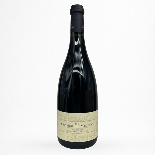 Amiot-Servelle Les Amoureuses 2017 – Chambolle-Musigny 1er Cru rouge – bouteille sur fond blanc (photo produit)
