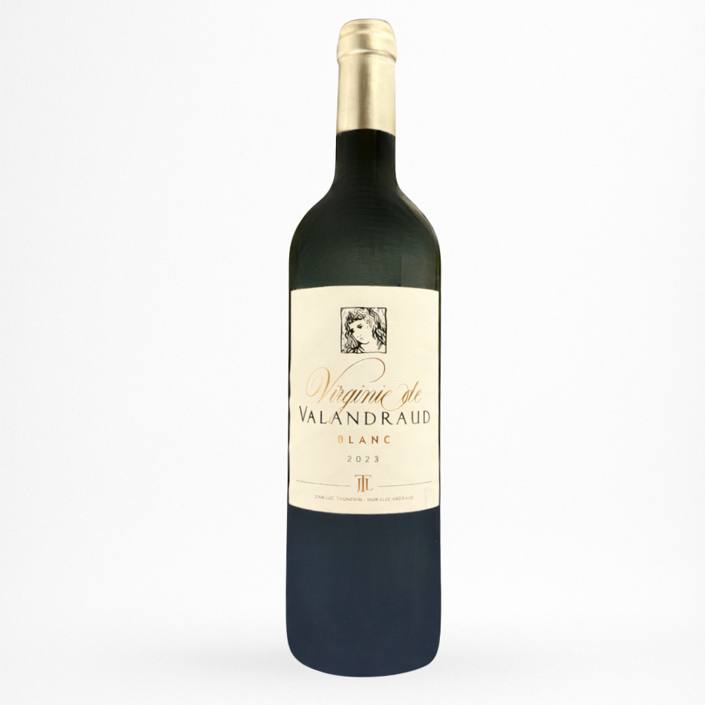 Bouteille de vin Château Valandraud Virginie de Valandraud Blanc 2023 AOC Bordeaux Blanc