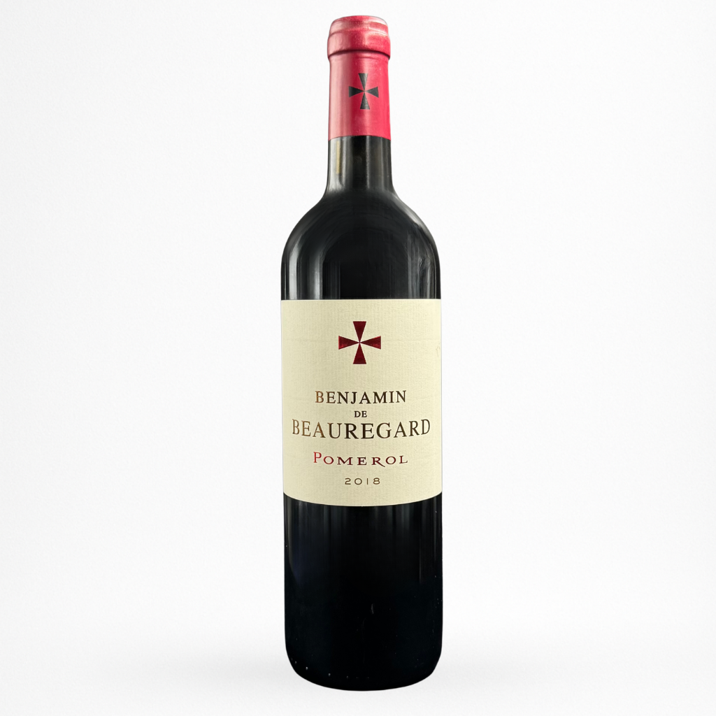 Bouteille de vin Château Beauregard Benjamin de Beauregard 2018 AOC Pomerol