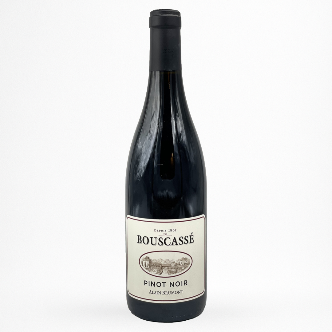 Château Bouscassé Pinot Noir – Vin de France rouge élégant, notes de cerise et framboise, tanins fins — bouteille 75 cl