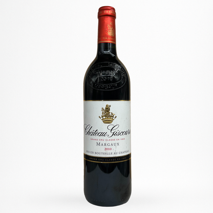 Château Giscours 2010 – Margaux (Grand Cru Classé 1855), vin rouge de Bordeaux, bouteille packshot sur fond blanc