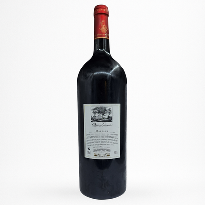 Château Giscours Magnum 2005 – Margaux (Grand Cru Classé 1855), grand format 1,5 L, vin rouge de Bordeaux, contre etiquette bouteille packshot sur fond blanc