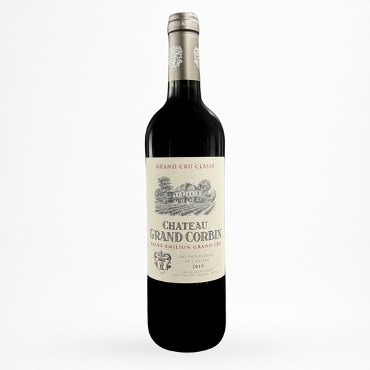 Bouteille de vin Château Grand Corbin 2015 AOC Saint-Émilion Grand Cru