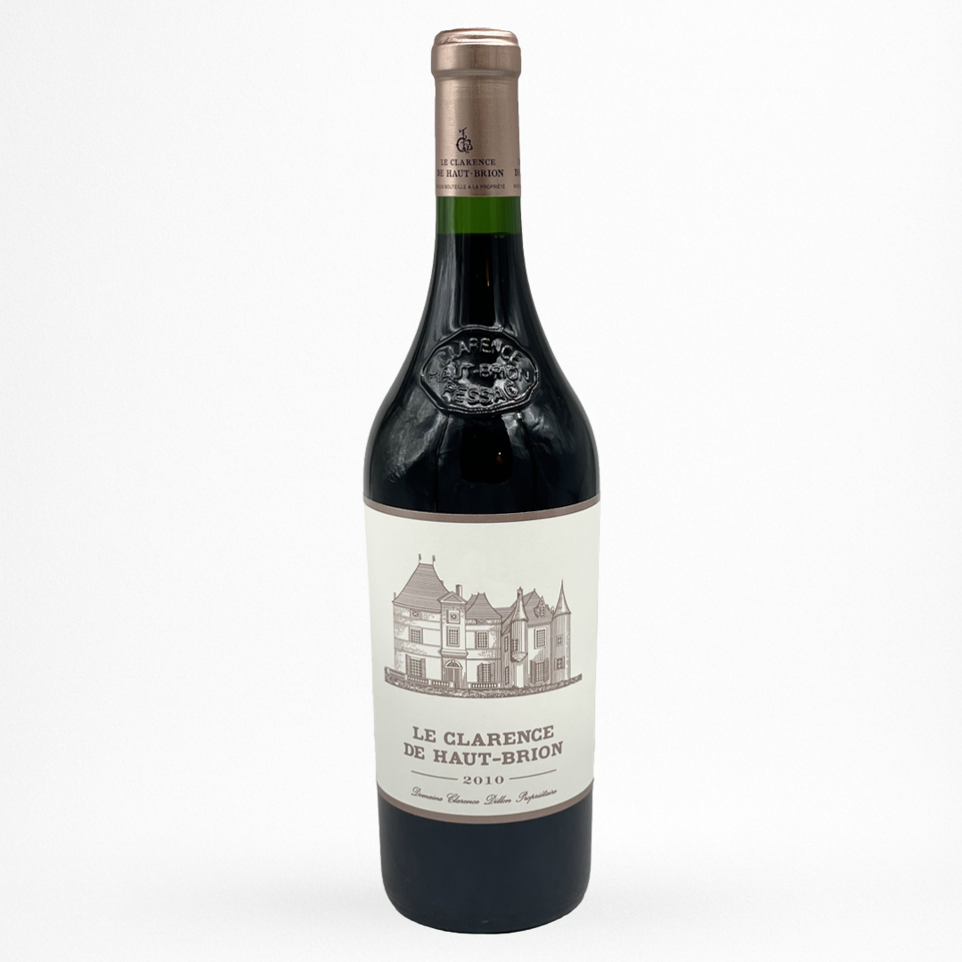 Le Clarence de Haut-Brion 2010 – Pessac-Léognan, second vin du Château Haut-Brion, vin rouge de Bordeaux, bouteille packshot sur fond blanc