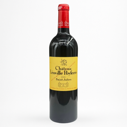 Château Léoville Poyferré 2015 — Saint-Julien (Bordeaux), 2ᵉ Grand Cru Classé, bouteille 75 cl sur fond blanc