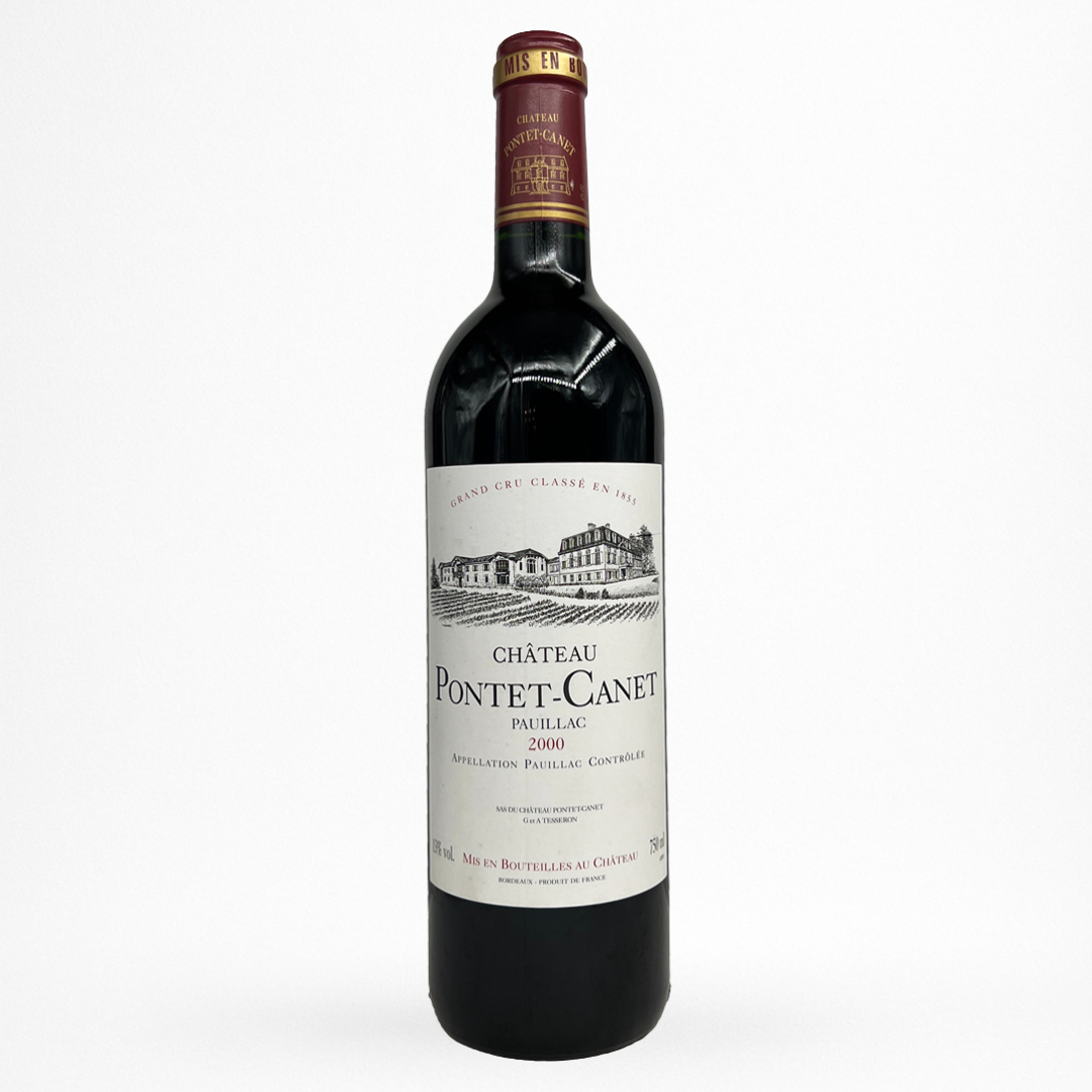 Bouteille de vin rouge Château Pontet-Canet 2000 – AOC Pauillac (Bordeaux) – Grand Cru Classé 1855