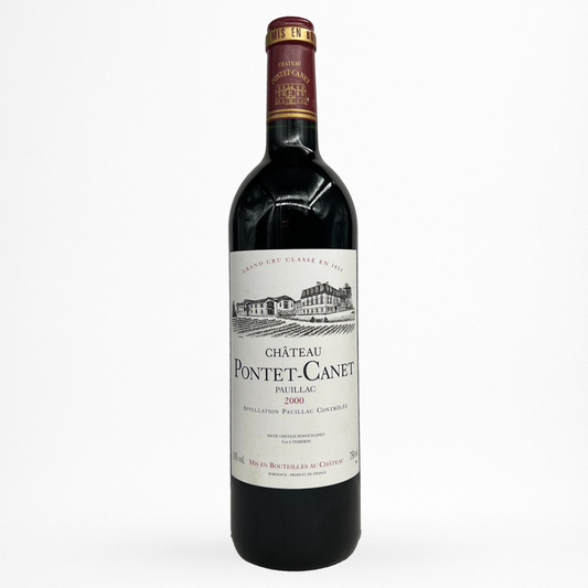 Bouteille de vin rouge Château Pontet-Canet 2000 – AOC Pauillac (Bordeaux) – Grand Cru Classé 1855