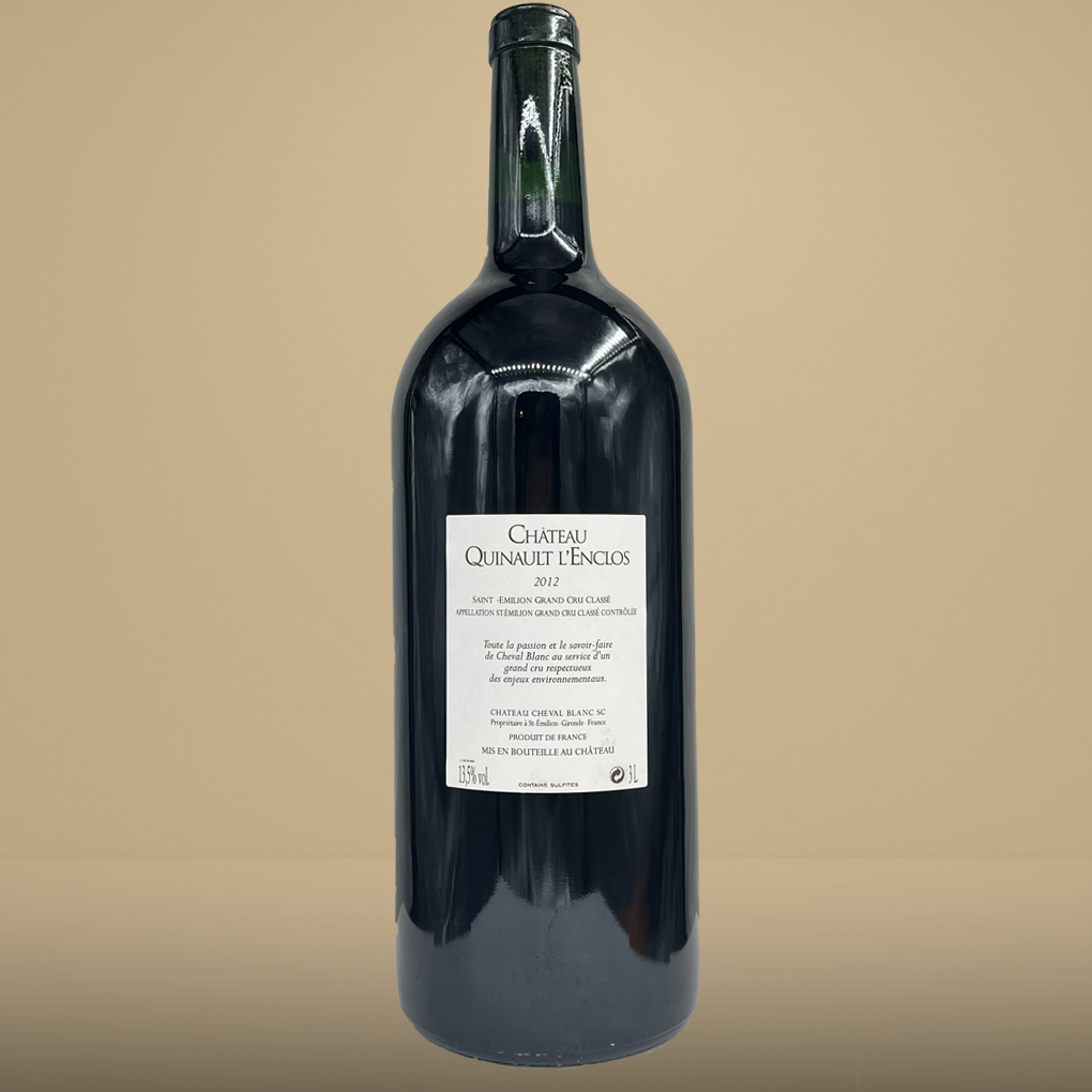 Château Quinault l'Enclos - 2012 - Jeroboam - Vin de Saint-Emilion Grand Cru