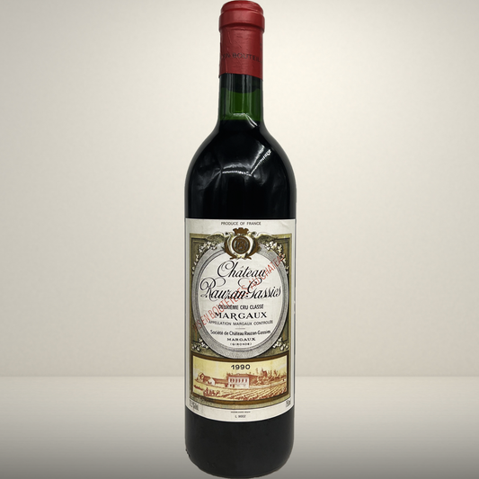 Château Rauzan-Gassies - 1990 - Vin de Margaux