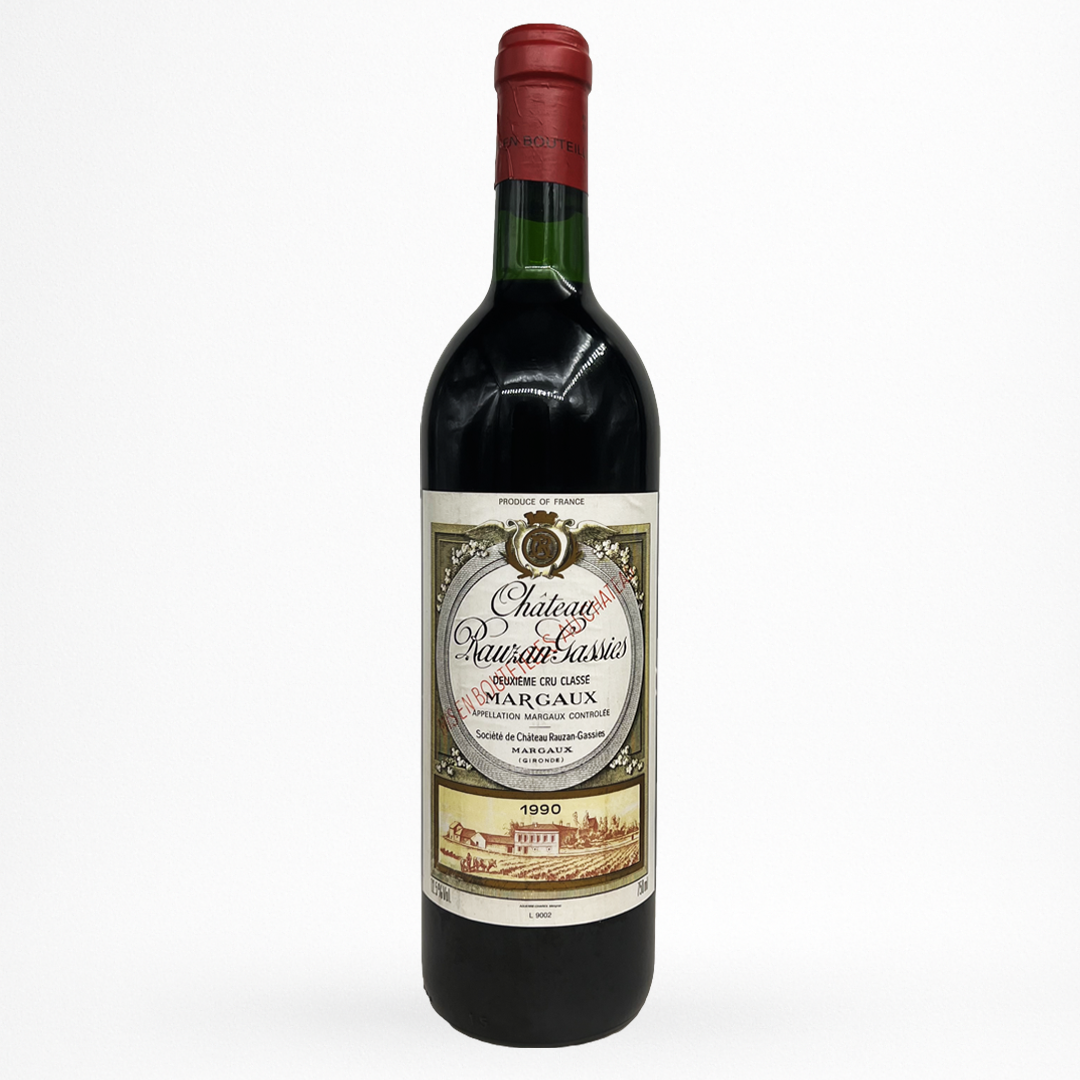 Bouteille de vin Château Rauzan-Gassies - 1990 - Vin de Margaux