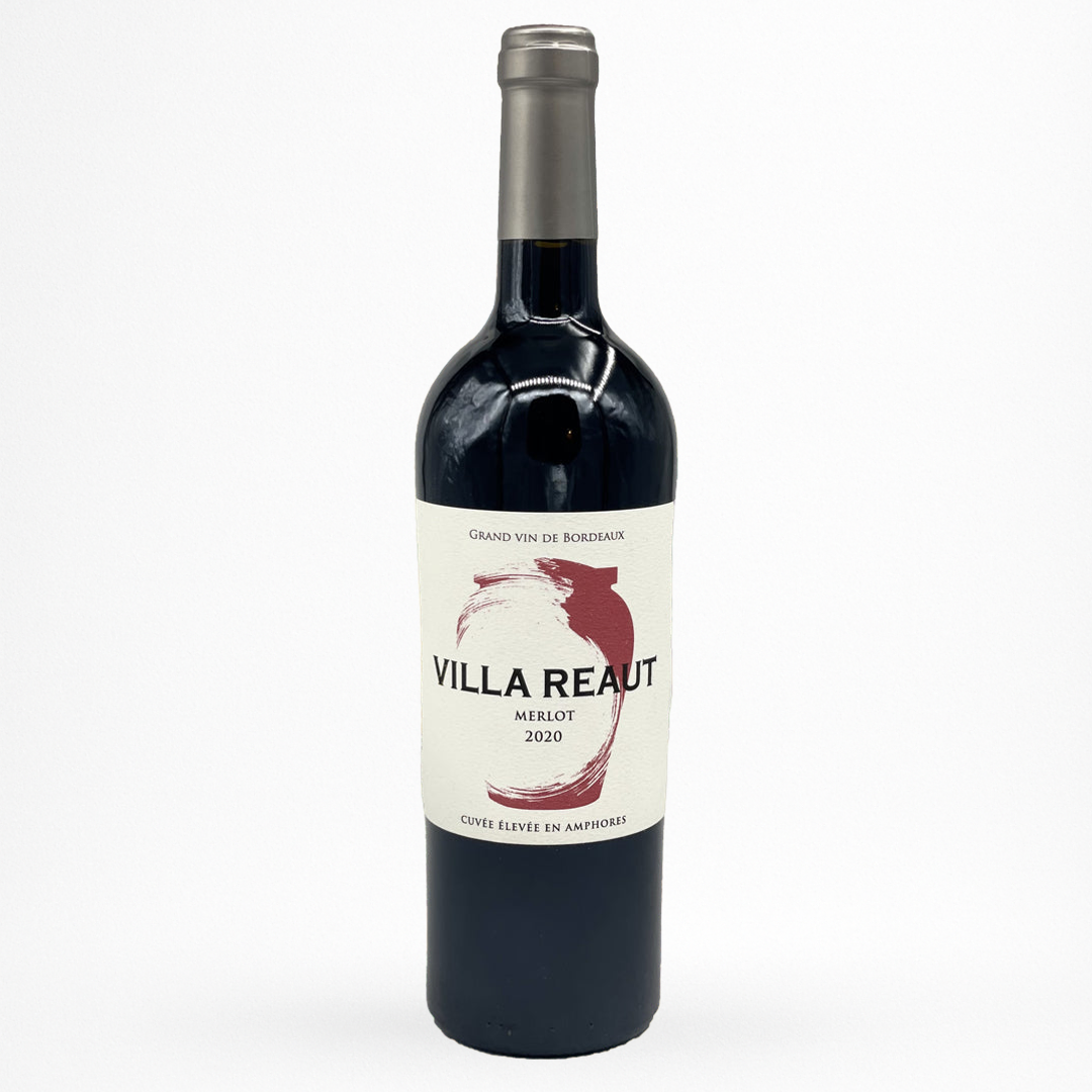 Bouteille de vin Château Réaut - Villa Réaut Merlot - 2020 - Vin de Cadillac Côtes de Bordeaux