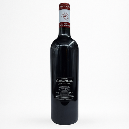 Contre etiquette bouteille de vin Château Ségur de Cabanac - 2018 - Vin de Saint-Estèphe