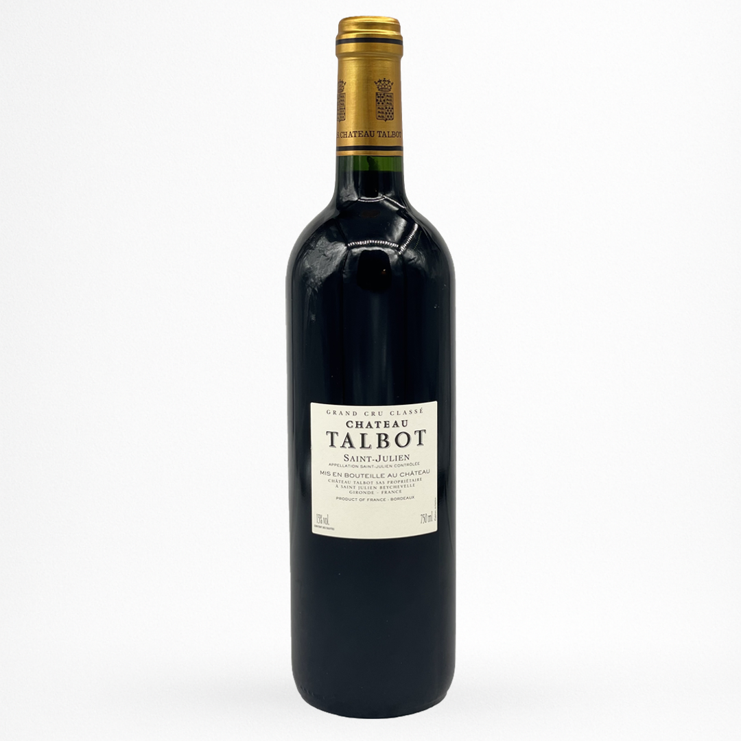 Contre etiquette bouteille de vin Château Talbot - 2005 - Vin de Saint-Julien
