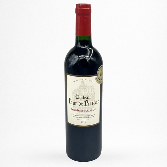 Bouteille de vin Château Tour de Pressac - 2015 - Vin de Saint-Emilion Grand Cru