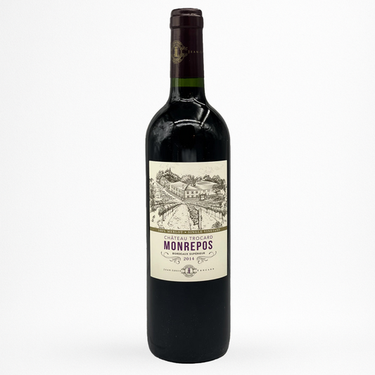 Bouteille de vin Château Trocard - Monrepos - 2014 - Vin de Bordeaux Supérieur