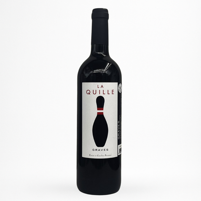 Bouteille Château de Cérons « La Quille » — Graves AOC (Bordeaux), vin rouge, sur fond blanc.