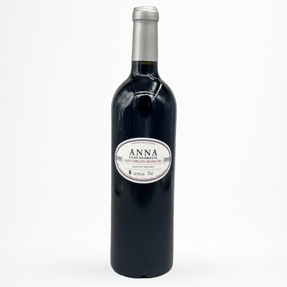 Contre etiquette bouteille de vin Clos Dubreuil - Anna - 2013 - Vin de Saint-Emilion Grand Cru