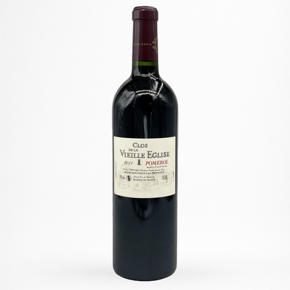 Contre etiquette bouteille de vin Clos de la Vieille Eglise - 2011 - Vin de Pomerol