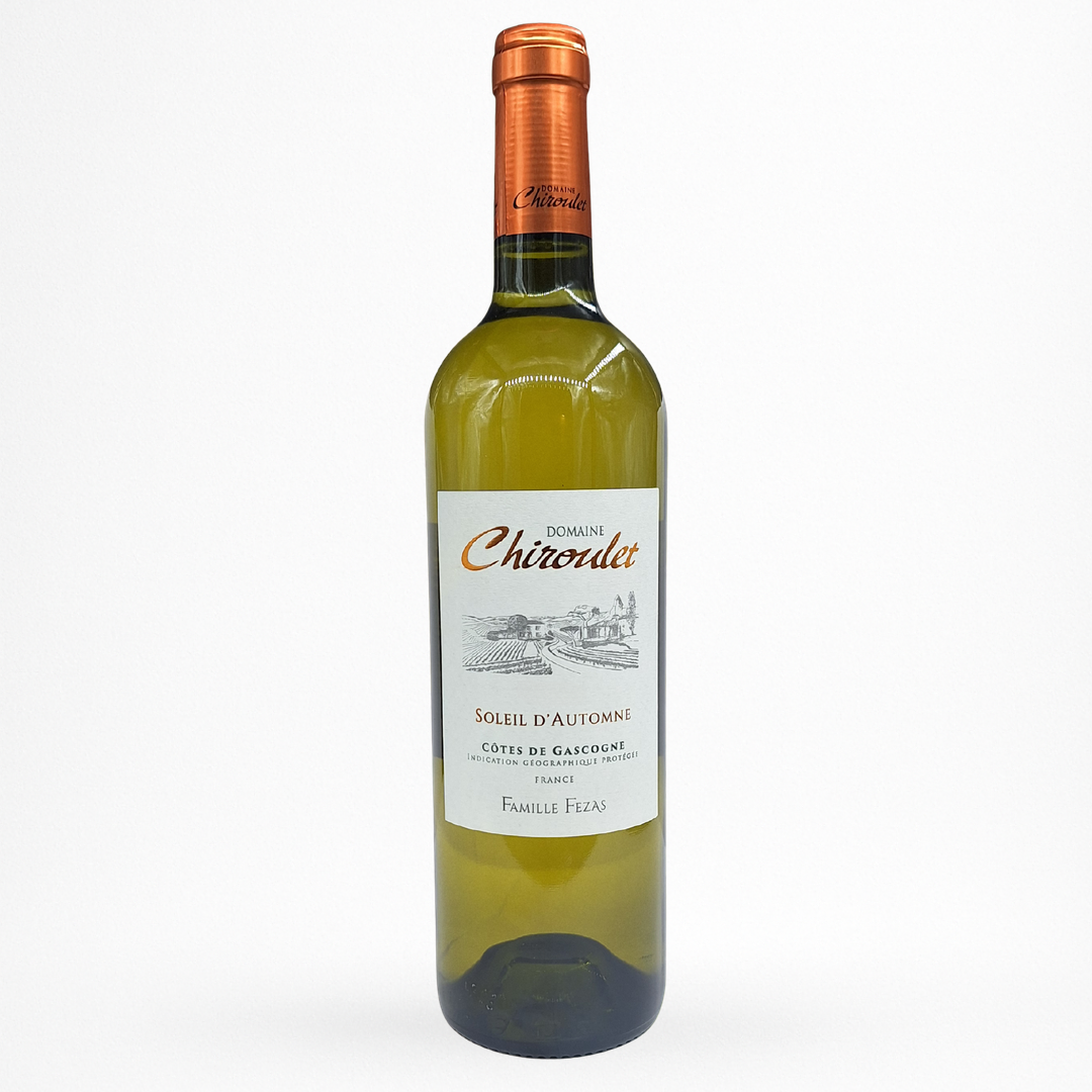 Bouteille de vin Domaine Chiroulet - Soleil D'Automne - Blanc Moelleux - 2023 - Vin de Côtes de Gascogne