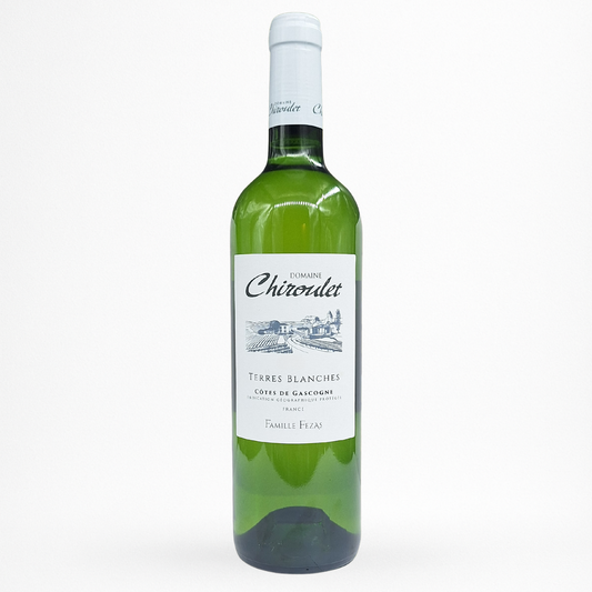 Bouteille de vin Domaine Chiroulet - Terres Blanches - Blanc - 2023 - Vin de Côtes de Gascogne