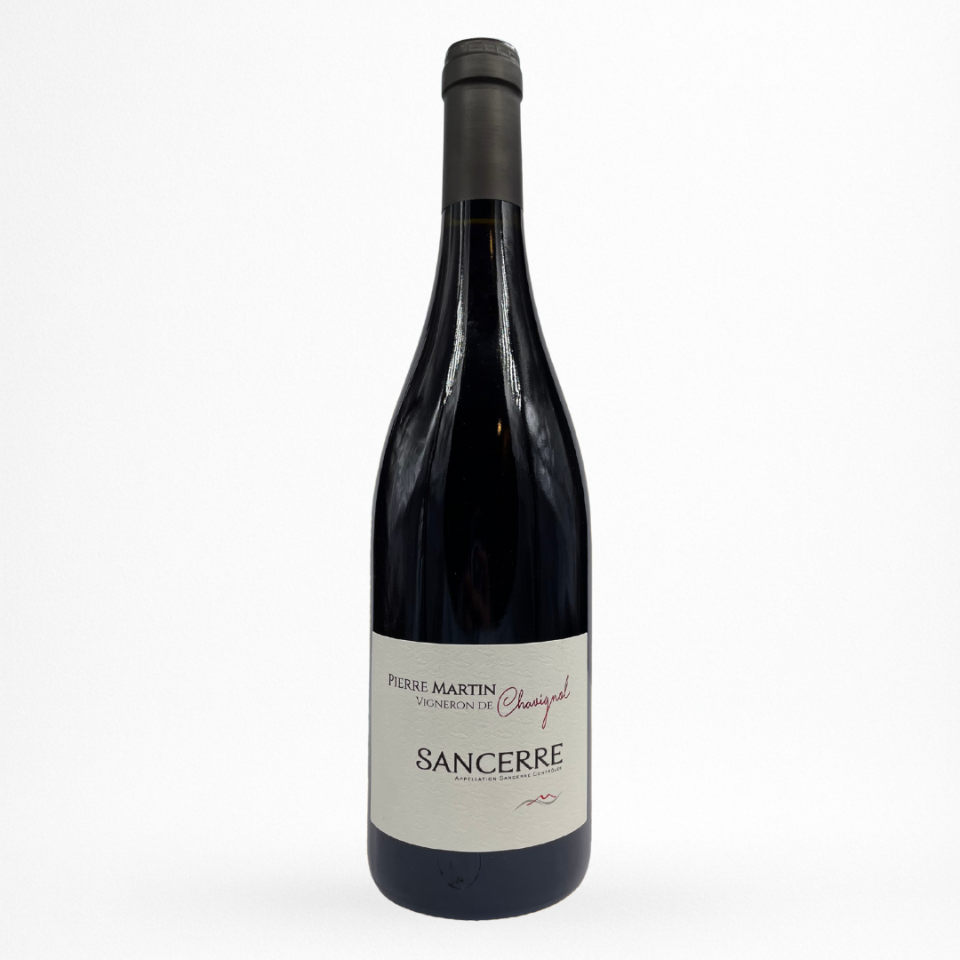 Sancerre rouge 2021 Domaine Pierre Martin – bouteille 100% Pinot Noir (Loire), packshot fond blanc