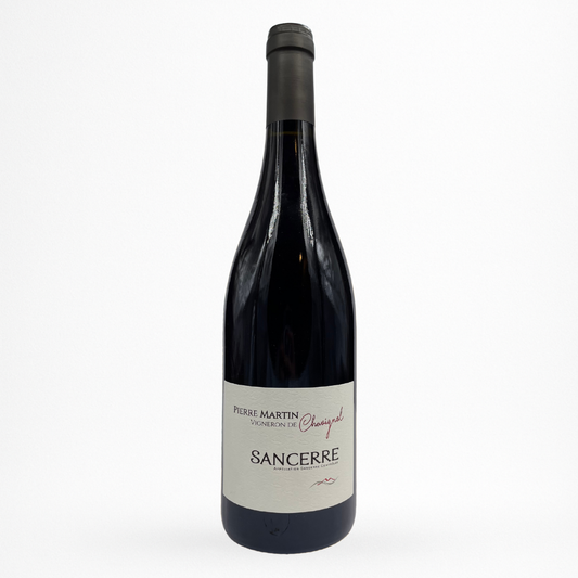Sancerre rouge 2022 Domaine Pierre Martin – bouteille 100% Pinot Noir (Loire), packshot fond blanc