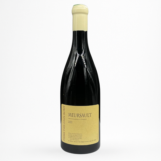 Domaine Pierre-Yves Colin-Morey Meursault Blanc 2022, vin blanc de Bourgogne (AOC Meursault), bouteille 75 cl, packshot sur fond blanc.