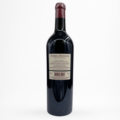 Contre etiquette bouteille de vin Domaine de Chevalier - L'Esprit de Chevalier - 2019 - Pessac-Léognan Rouge