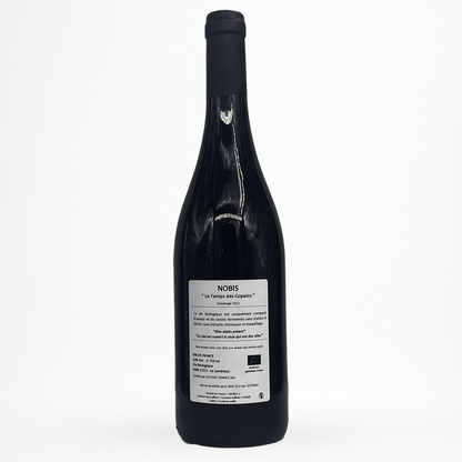 Contre etiquette bouteille de vin Domaine de l'Ecu - Nobis - Le Temps des Copains - 2023 - Vin de France