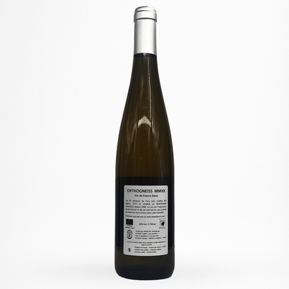 Contre etiquette bouteille de vin Domaine de l'Ecu - Orthogneiss MMXXII - 2023 - Vin de France