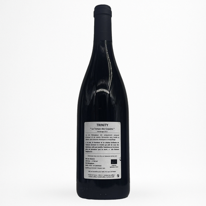 Contre etiquette bouteille de vin Domaine de l'Ecu - Trinity - Le Temps des Copains - 2023 - Vin de France