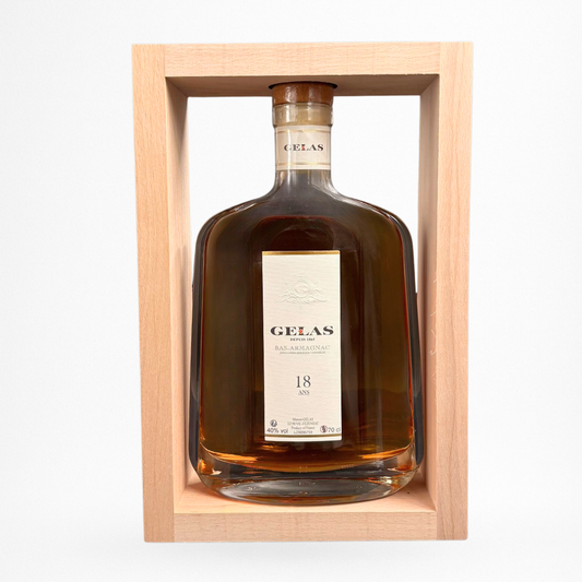 Bouteille d’armagnac Maison Gelas Bas-Armagnac 18 Ans d’Âge AOC Bas-Armagnac