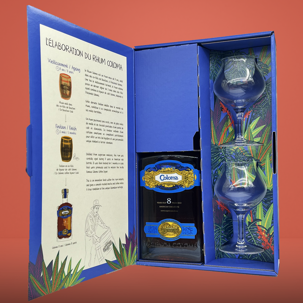 Coloma - Rhum de 8 ans - Coffret - Rhum de Colombie