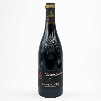 Vieux Clocher Les Échamps – Saint-Joseph AOC (Rhône) vin rouge – bouteille packshot sur fond blanc