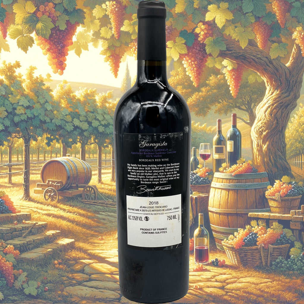 Garagista - Malbec - 2018 - Vin de Bordeaux